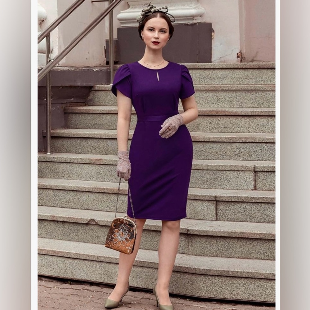 AISIZE purple dress - Picture 4 of 7